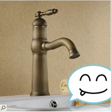 

European single hot and cold water mixing valve kitchen copper basin home washbasin bathroom sink basin sink faucet