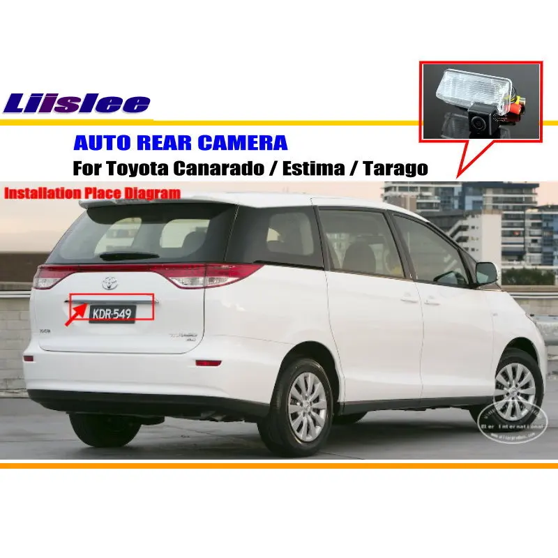 For Toyota Canarado/Estima/Tarago Car Rearview Rear View Camera Backup Parking Back AUTO HD CCD CAM Accessories Kit