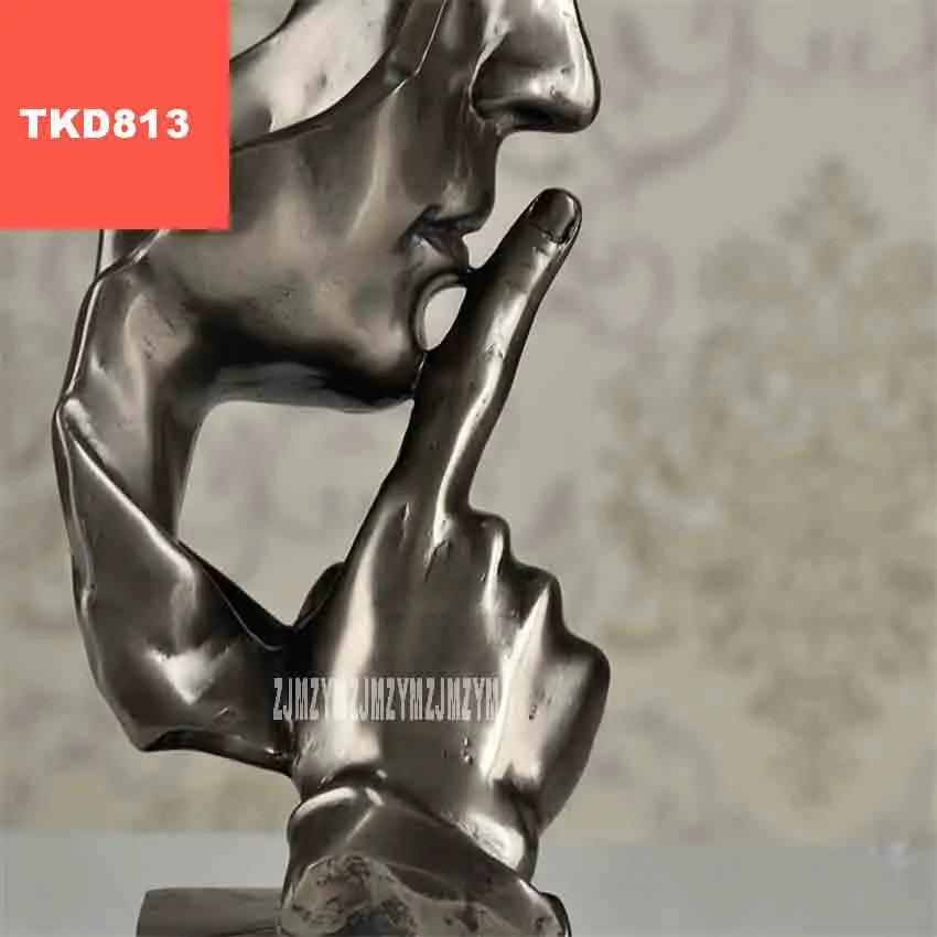 

TKD813 Abstract Quiet Male Sculpture Handmade Copper and Resin Figure Statue Ornament Gift and Craft Living/Office/Home