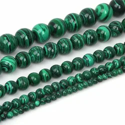 4/6/8/10/12mm Synthesis Round Malachite Beads Nature Stone Beads Jewelry Findings Beads For Jewelry Making Bracelet Necklace DIY