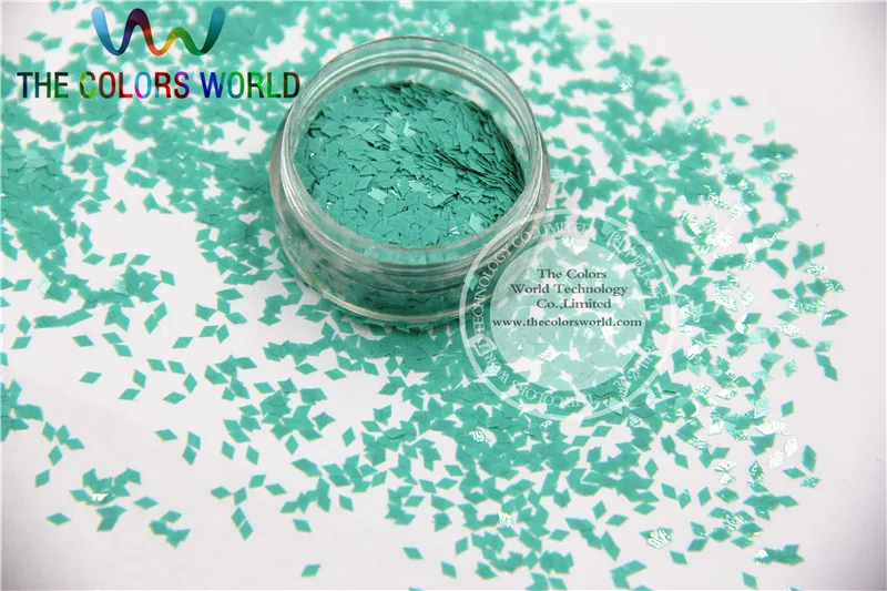 

TCH311 2.0 MM Size Solvent Resistant Mate Light Blue Colors Diamond rhombus shape glitter for nail art and other deco