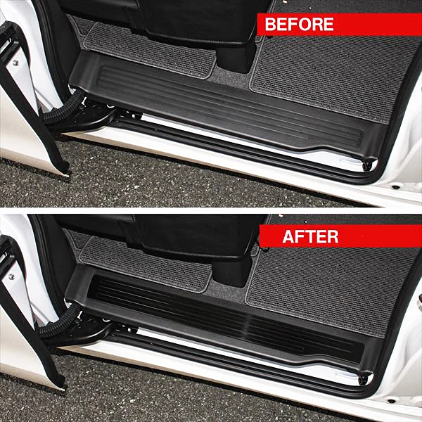 JY 4PCS Black SUS304 Stainless Steel Door Sill Scuff Plates Trim Car Styling Accessories For HONDA STEPWGN RK 2009-2015.