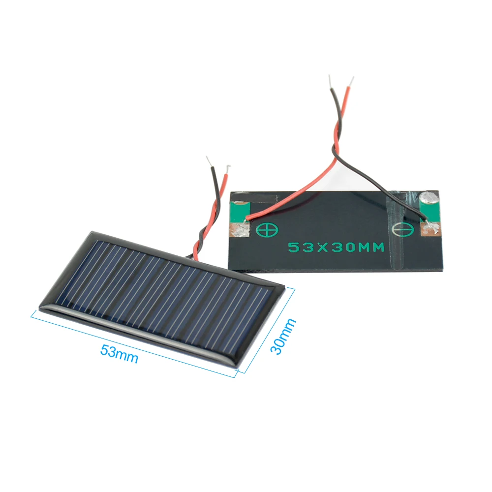 Полисолнечная панель SUNYIMA, 10 шт., 5 В, 30 мА, 53x30 мм