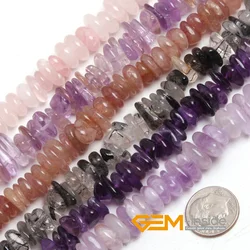 3-5x10-12mm Freeform Chips Natural Stone DIY Loose Beads For Jewelry Making Strand 15 Inches Necklace