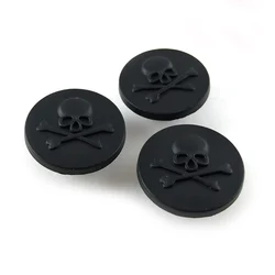 Danger Skull Head Bones Mark Metal Jeans Buttons, Black Denim Jacket, 20mm, 200 sets/lot,