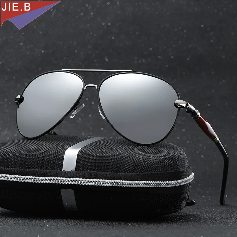 New Hot High Quality brand designer Polarized Sun Glasses Driving Sport Male Fashion Oculos men sunglasses with Box