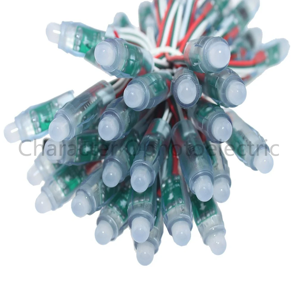 200 pcs/lot 12mm WS2811 2811 IC RGB Led Module String Waterproof DC 5V Digital Full Color LED Pixel Light