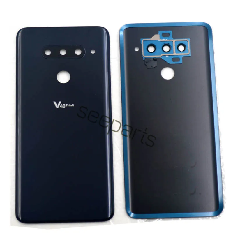 For LG V40 ThinQ Back Cover Battery Cover Door Rear Glass Housing Case For LG V40 Battery Cover Replacement Parts V405QA7