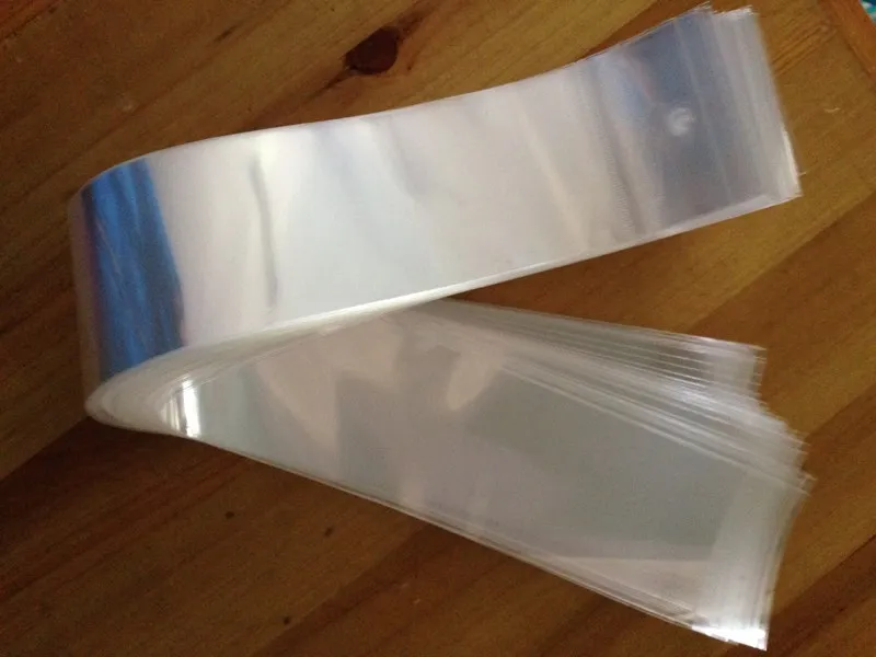 100pcs Long self adhesive seal clear plastic hair packaging bags hair extensions plastic packaging bag with header bag