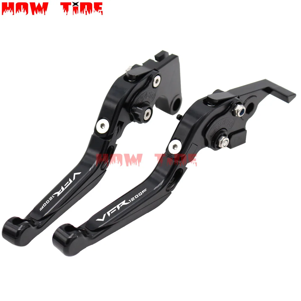 CNC With Logo Telescopic folding Motorcycle Adjustable Brake Clutch Levers For Honda VFR1200F VFR 1200F 1200/F 2010-2014