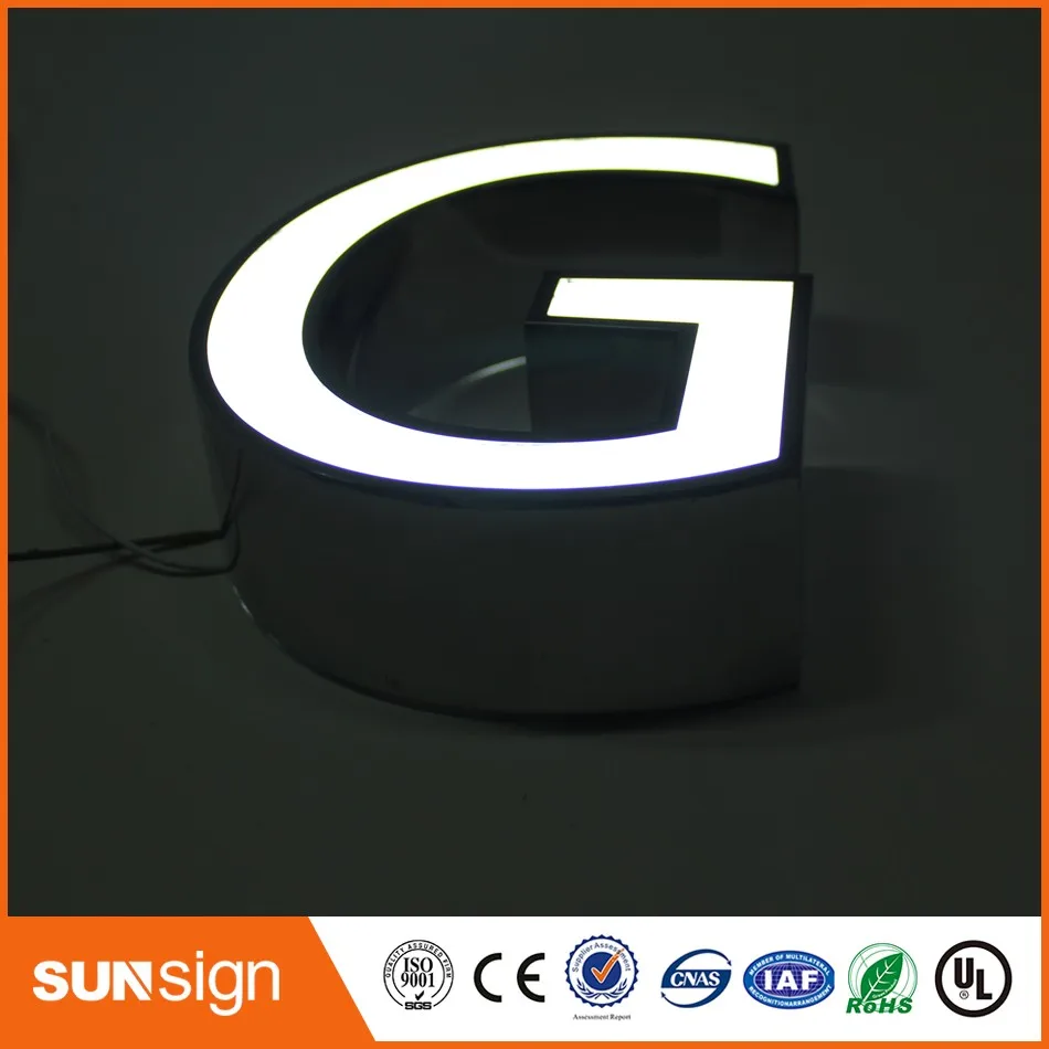 Wholesale advertising high brightness face-lit acrylic LED letter