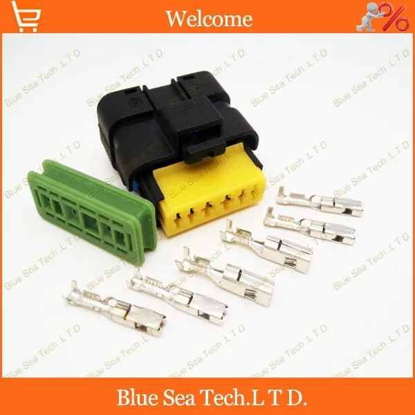 10 sets AMP TE 6 Pin/way FCI auto Connectivity,auto valve oil pump plug for Peugeot,Citroen,VW etc.