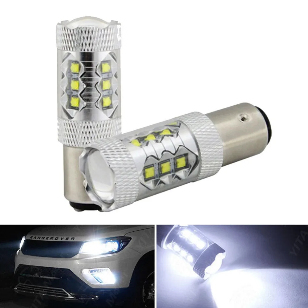 

High Quality White 80W Cree Chips 1156 Ba15s 1141 12V for Backup Reverse Light Bulb car styling/RV Camper Trailer LED