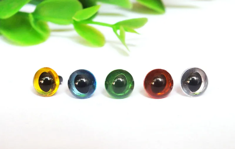 Wholesale 200pcs/lot 7.5mm 5 Color Can Choose CAT Color Craft Eyes For Stuffed Animals, Toys And Amigurumi