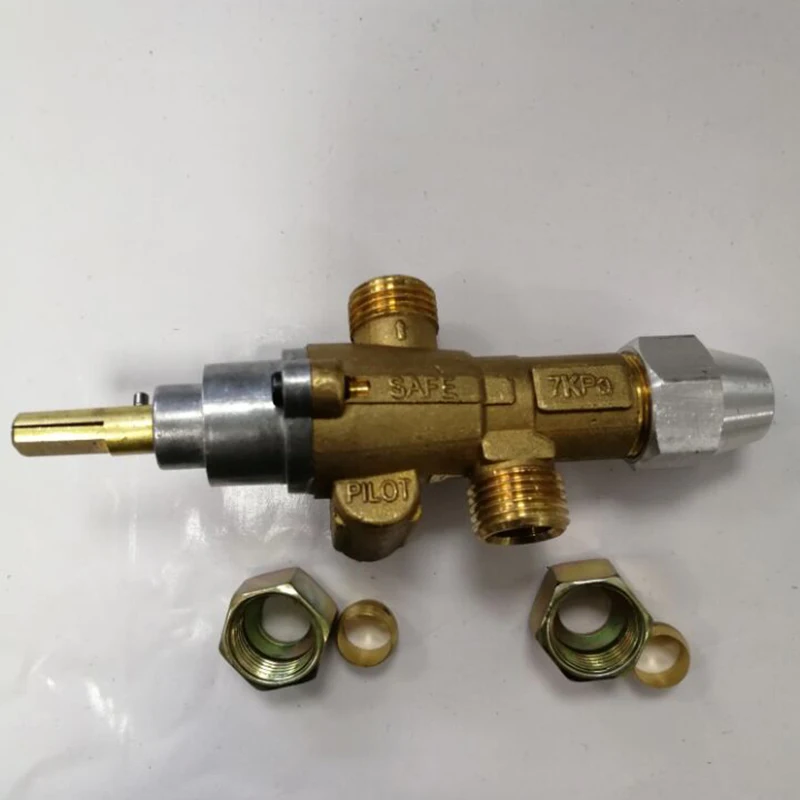 EARTH STAR Gas Cooking Appliance Flam Failure Gas Valve /  catering equipment valve with NUTS and Olive promotion price