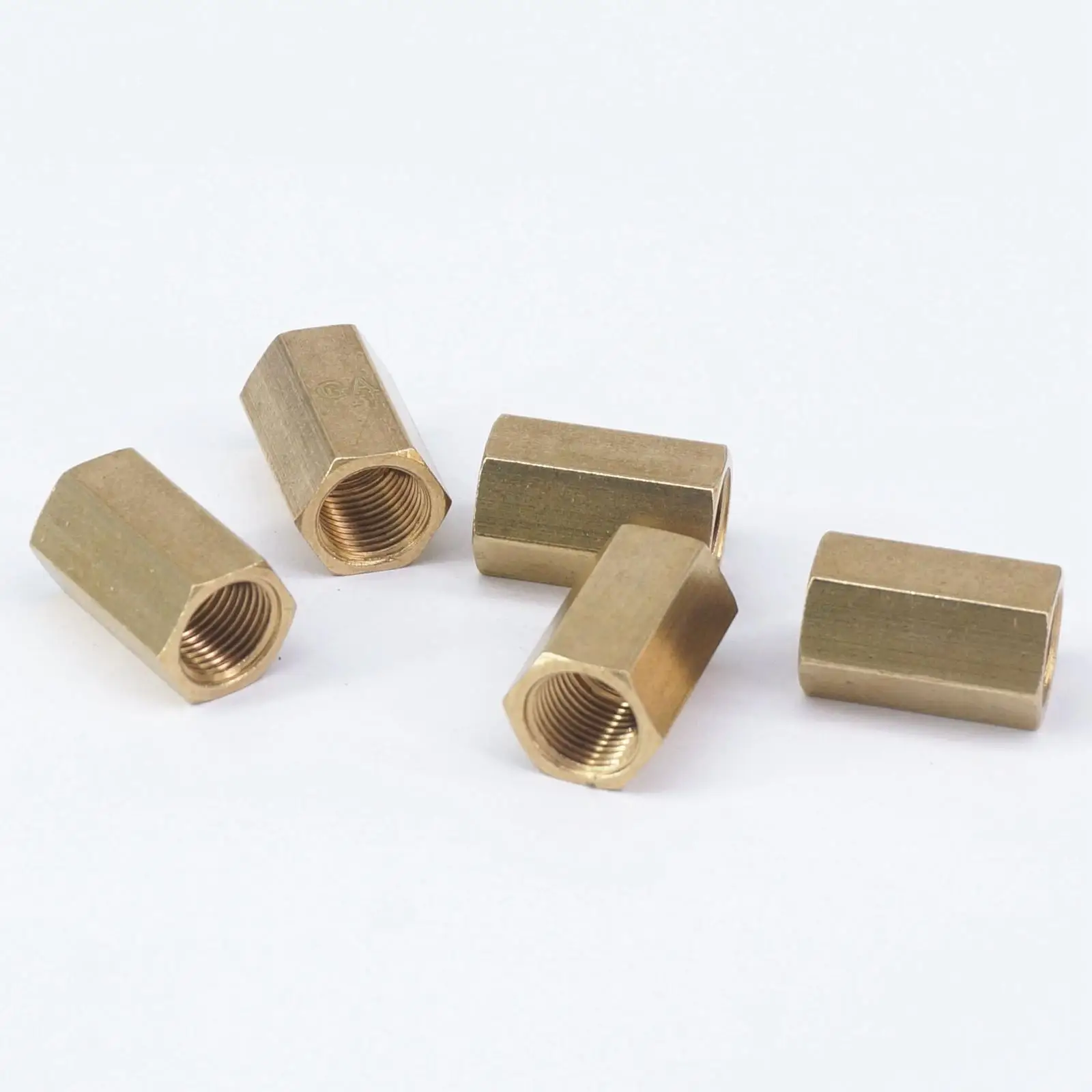 LOT 5 1/8 "BSP Innengewinde Messing Rohr Fittings Hex Mutter Rod Anschluss Kupplung Volle port