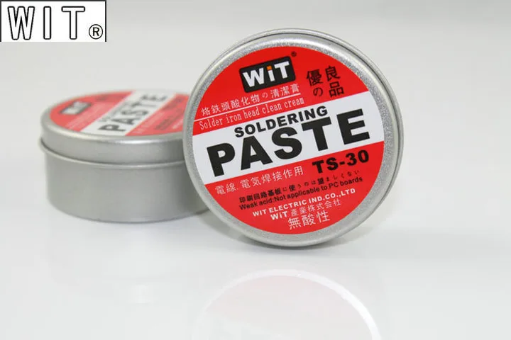 WIT TS-30 – pâte de résurrection pour soudure, fer à souder, fer blanc, régénération, abrasif, sans acide, rafraîchissant, pour nettoyage