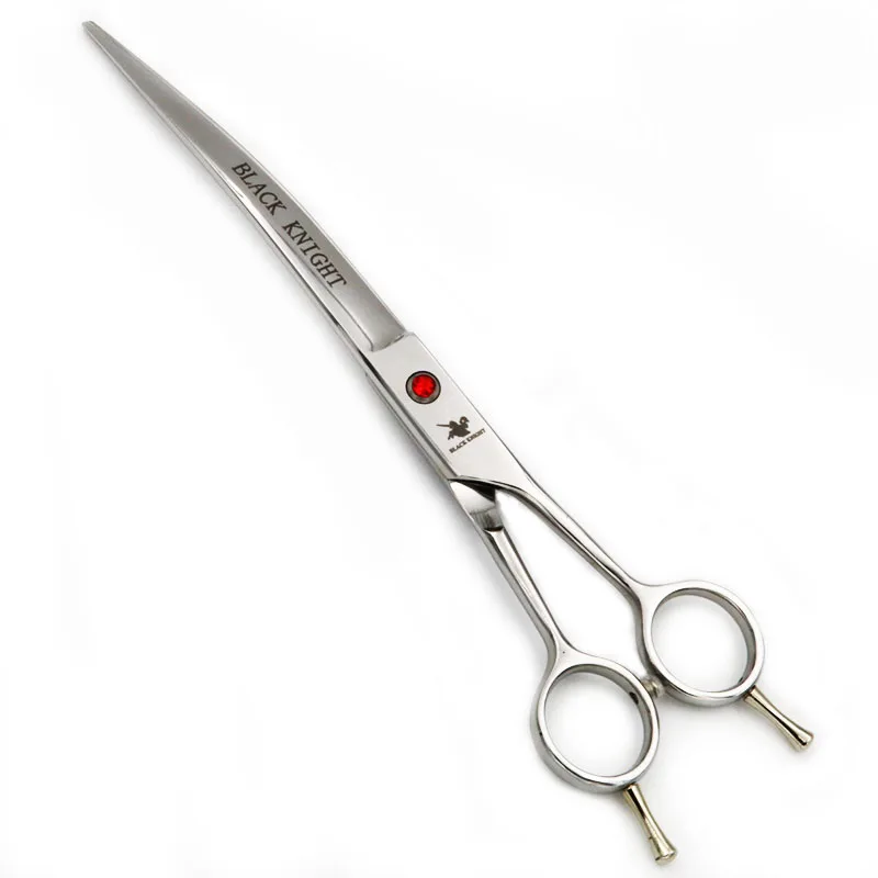 Brand Pet Grooming Scissors Set 8 Inch Professional Japan 440C Dog Shears Hair Cutting Curved Scissors With Bag