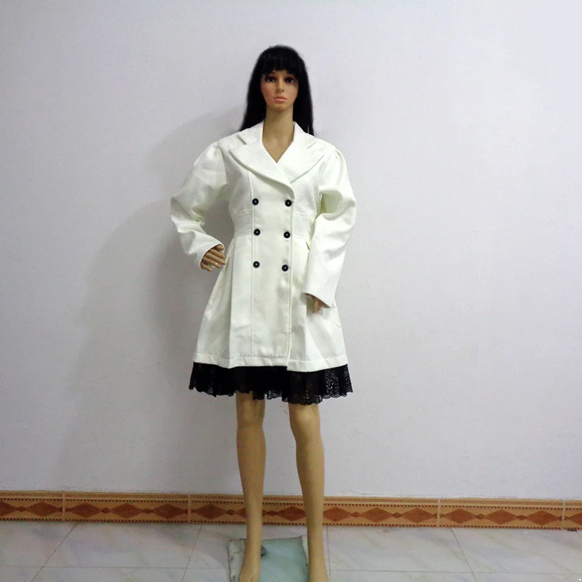 

Weiss Schnee Female White Coat Cos Christmas Party Halloween Uniform Outfit Cosplay Costume Customize Any Size