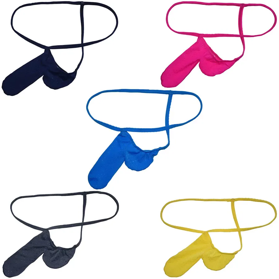 

Enhanced Long Raised Pouch Underwear For Men Bikini Thongs Sexy Style Mini Micro G-strings Hot Design Underpants Male Tanga