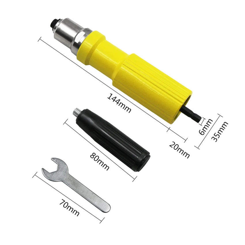 Elektrische Niet Mutter Pistole Nieten Werkzeug Einsatz mutter Ersatz Multifunktions Nail Gun Auto Niet Cordless Nieten Bohrer Adapter