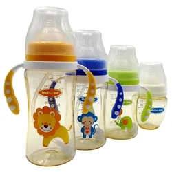 Modo-rei alimentador de bebê/alimentação garrafa de leite ppsu mamilo de silicone beber garrafa 120/180/240/300ml baby sippy cup