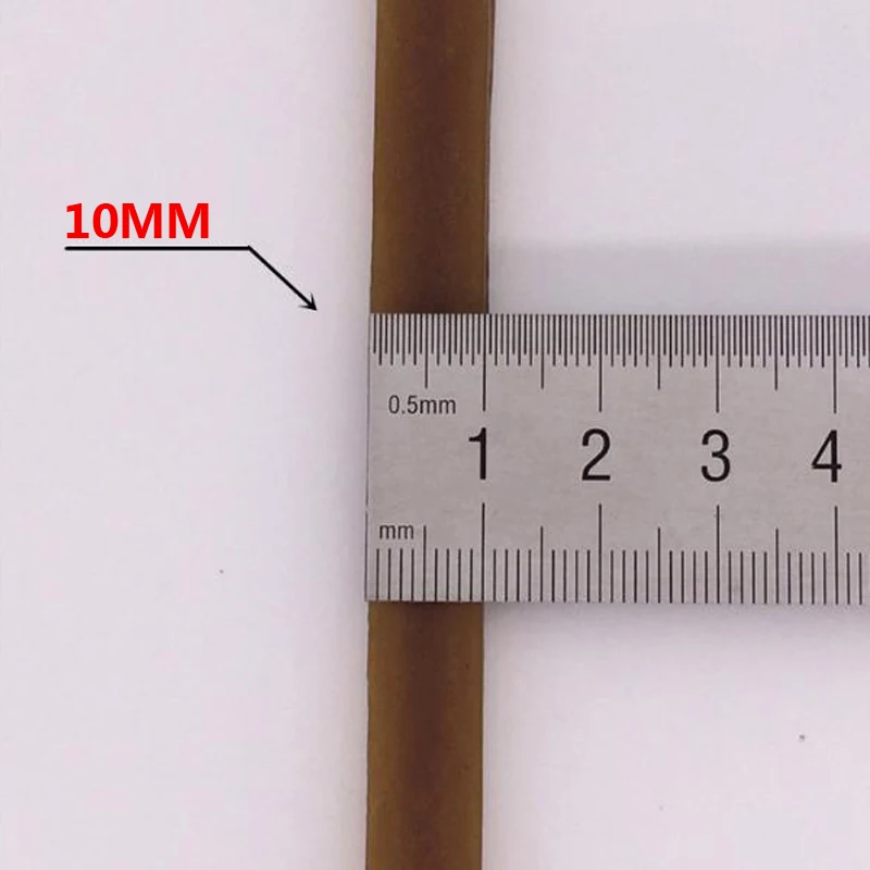20 pezzi di larghezza 10mm di gomma marrone fascia elastica resistente forniture scolastiche per ufficio accessori di cancelleria elastici di alta
