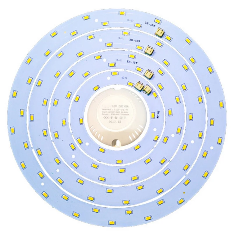 Plaque de lampe à LED 6W 12W 15W 18W, panneau en forme de cercle, luminosité du plafond, panneau pour ampoule à LED