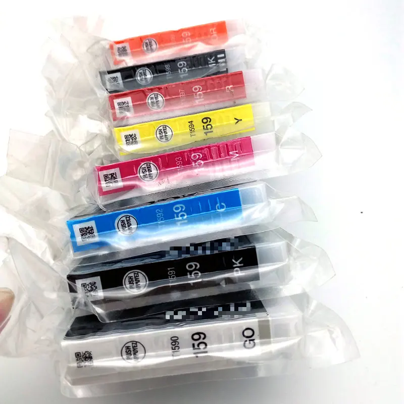 

Einkshop Original New T1590 T1591 T1592 T1593 T1594 T1597 T1598 T1599 Ink Cartridge For Epson Stylus Photo R2000