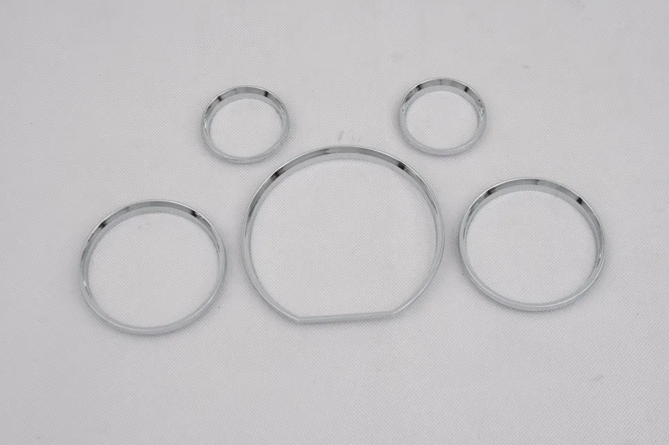 Chrome Dashboard Gauge Ring Bezel Set for Mercedes Benz W140