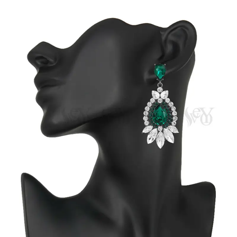 VEYO Elegant Crystal Wedding Drop Party dress earrings for Woman Fashion Jewellery
