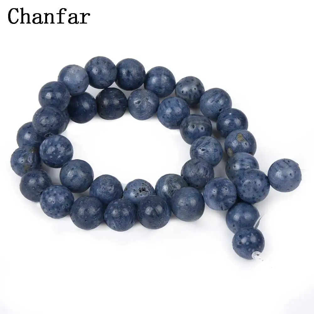 

Blue Coral Beads Women Jewelry Fashion Making Beads 4 6 8 10 12mm