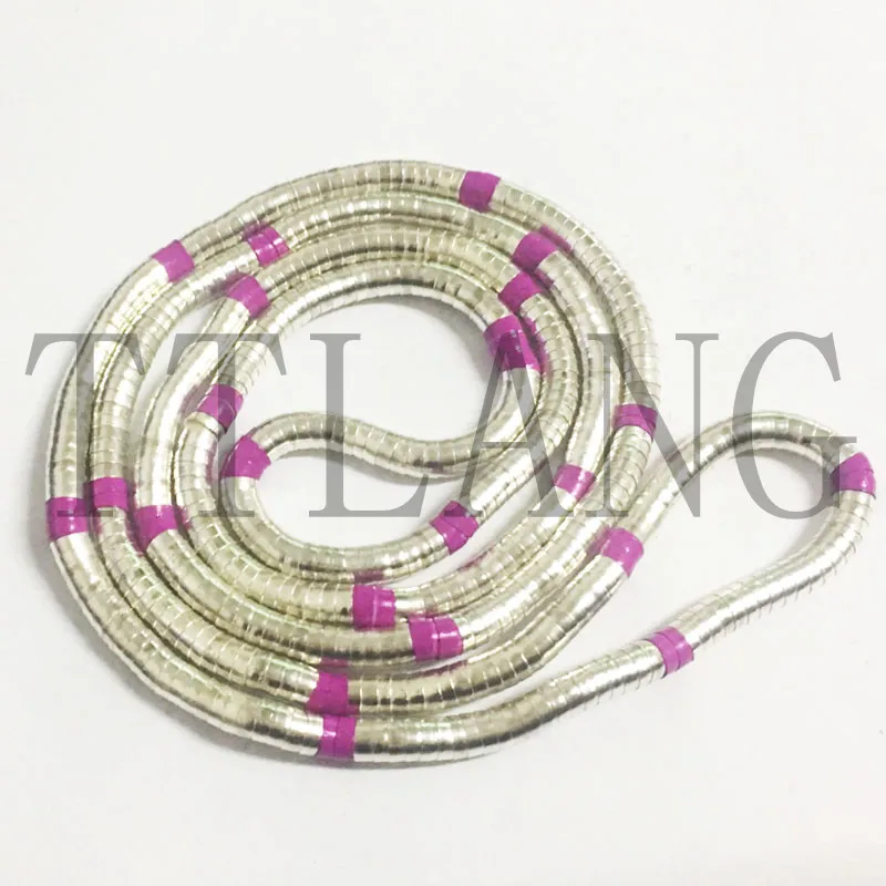 

Manufacture 5mm 90cm Silver+Rose Plated Iron Bendable Flexible Bendy Snake Necklace ,10pcs/pack