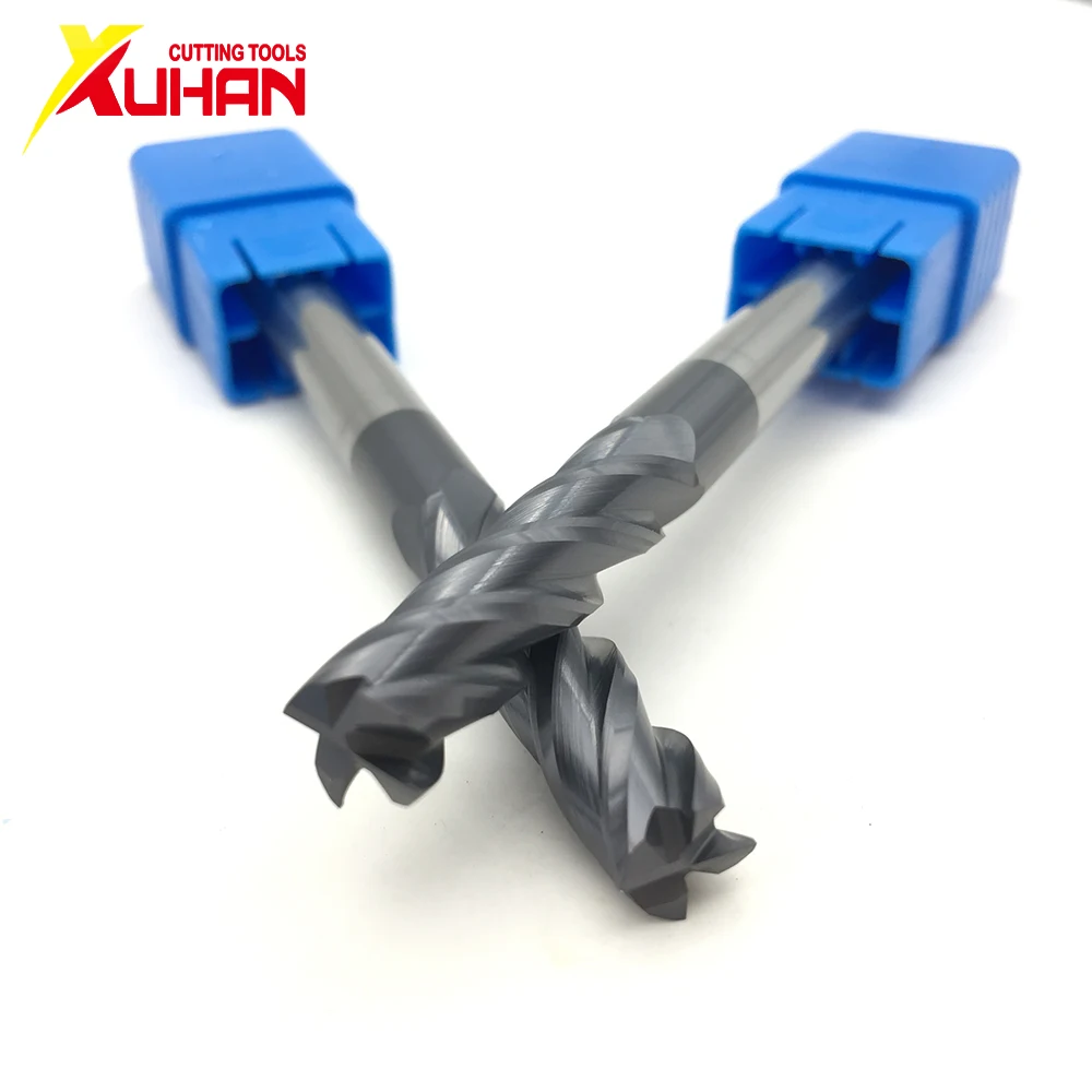 4 الناي Φ8.0 * 8D * 100L HRC50 آلة تحكم رقمي بالكمبيوتر الصلبة كربيد endmill التنغستن الصلب قاطعة المطحنة نهاية مطحنة أداة القطع endmill