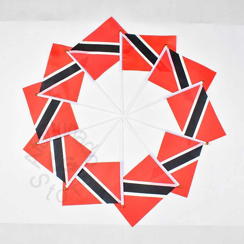 Trinidad and Tobago 14*21 cm flag Banner 10pcs/set trinidad tobago National Flag