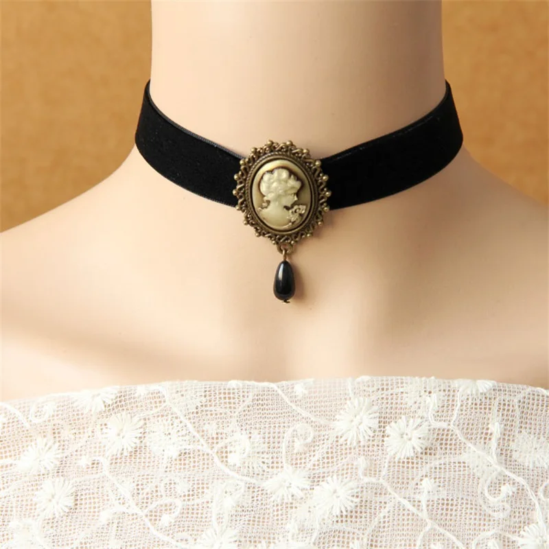 YiYaoFa Choker Necklace for Women Accessories Gothic Party Jewelry Vintage Statement Necklace & Pendant False Collar DD-02