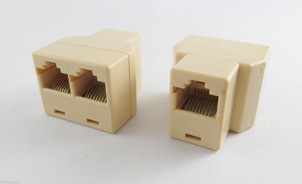 1 قطعة 3 طريقة RJ45 CAT5 LAN إيثرنت شبكة الفاصل كابل المقرنة موصل محول