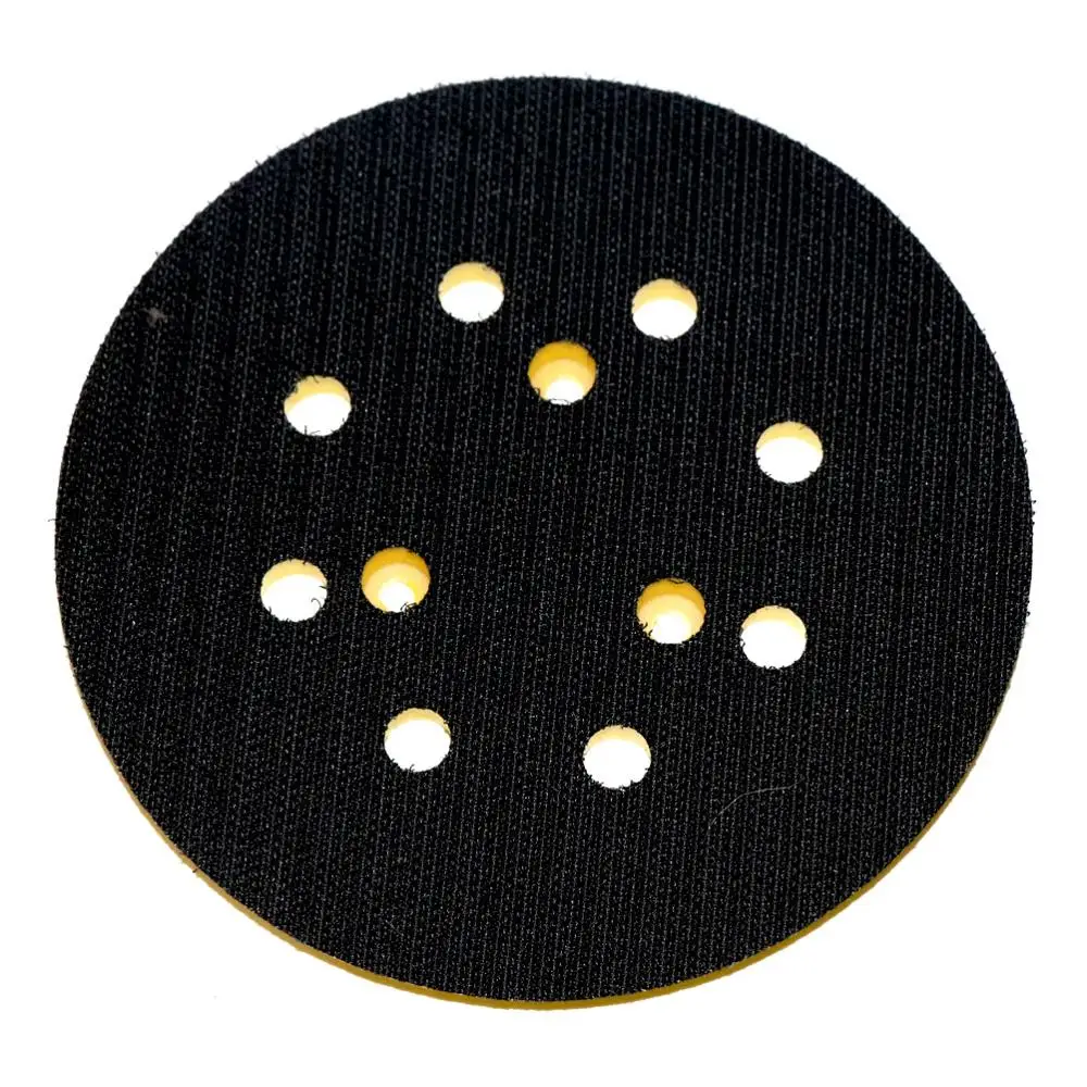 2pc 5 polegada 125mm placa de apoio lixamento 4/3 pregos 8 buraco lixadeira disco almofada apto lixadeira ar ângulo moedor ferramenta elétrica acessório