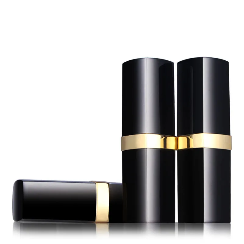 10pcs/lot Mini DIY Empty Lipstick Tube Black Makeup Lips Cosmetic Containers Packaging Lipstick Refillable Bottles DIY 12.1mm