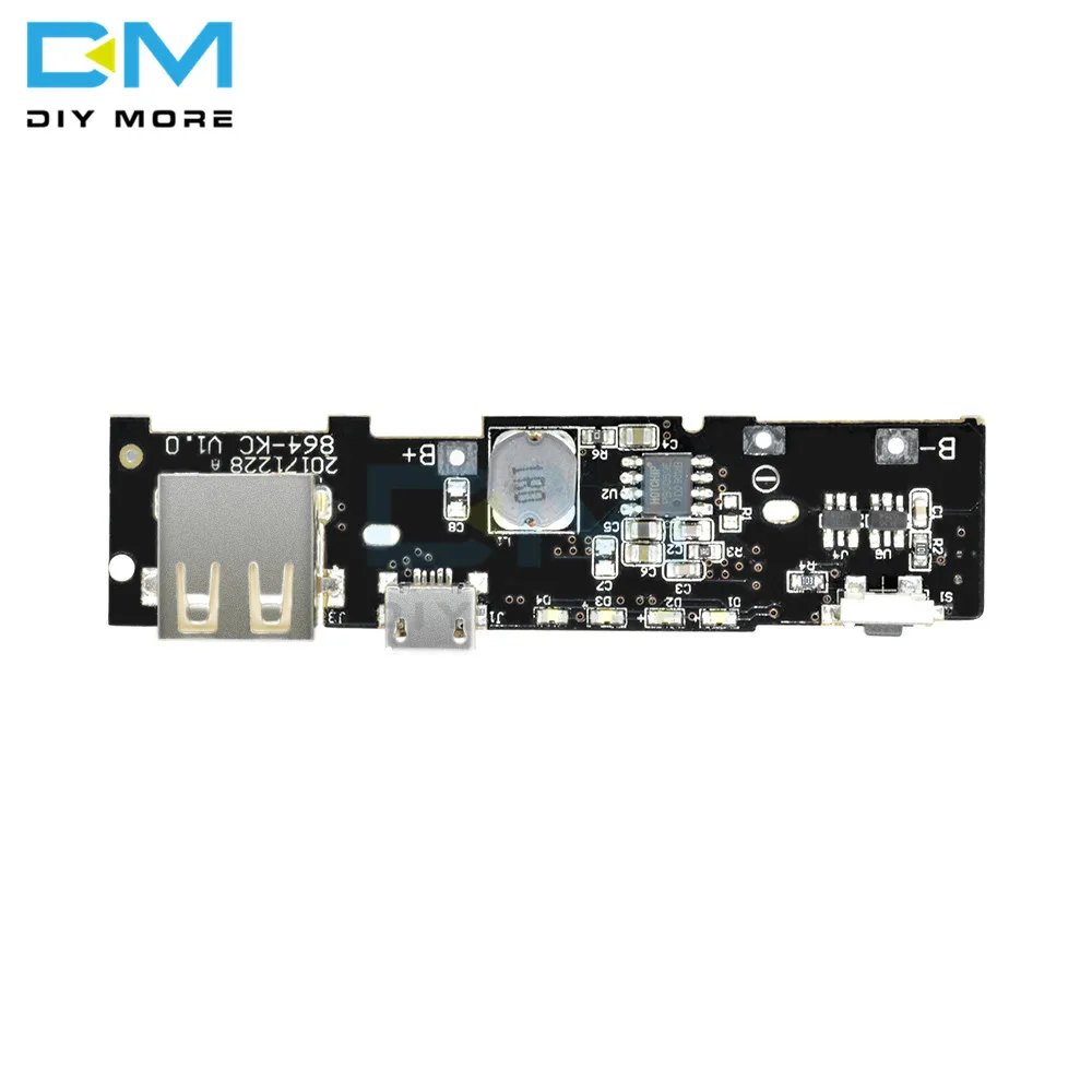 5V 2.1A Power Bank Lader Lading Module Opladen Printplaat Pcb Step Up Boost Power Module Diy 18650 Batterij