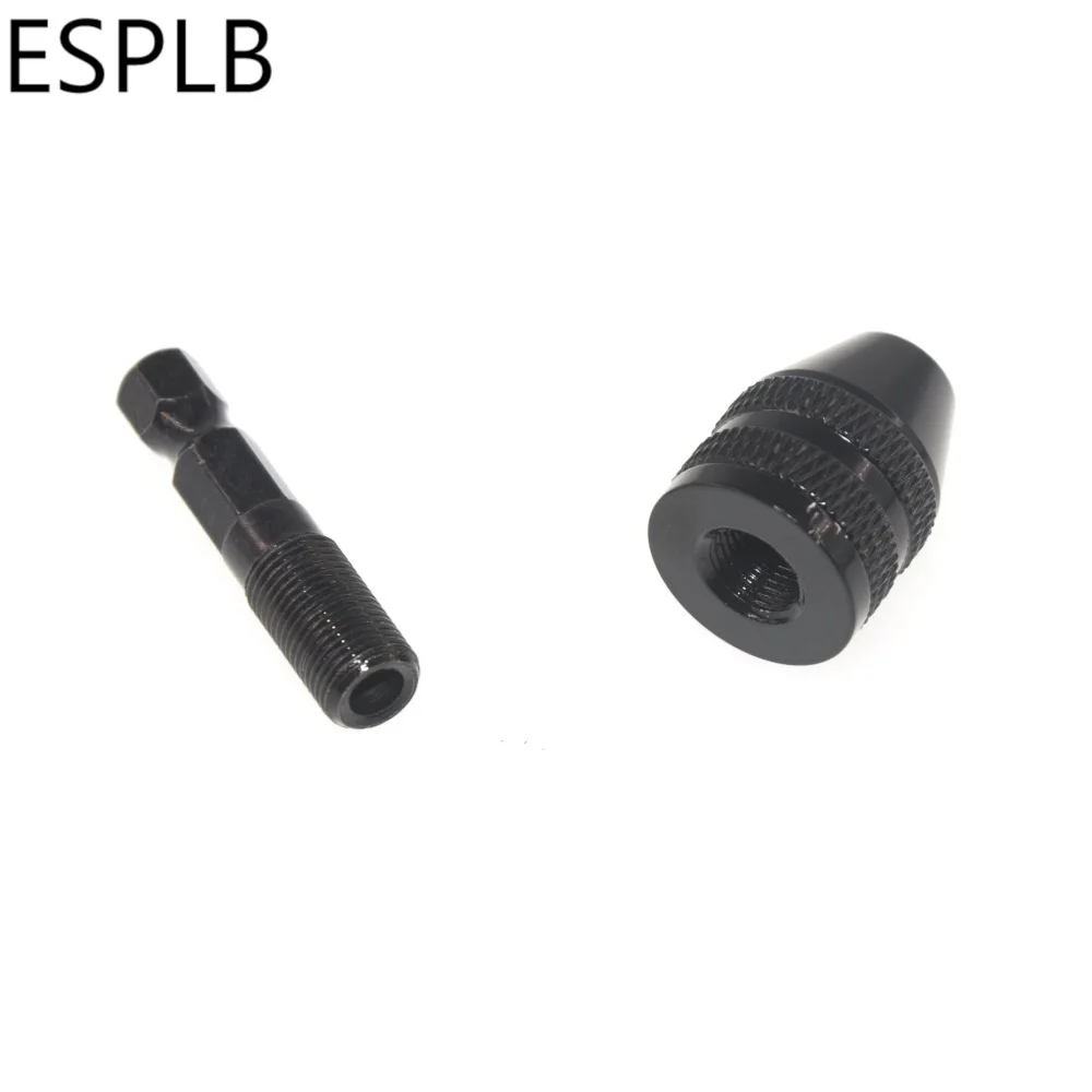 ESPLB Aluminiumlegierung 0,3-3,6 mm Mini-Schnellspannbohrer Spannfutter Schraubendreher-Adapter 1/4 Zoll Sechskantschaft Fräser mit Schnellwechsel – Detail 6