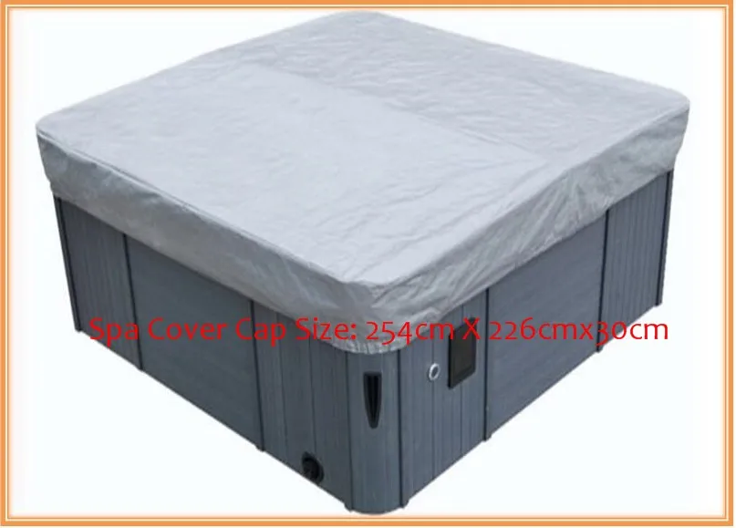 hot tub  cover cap 254cmx226cmx30cm  spa cover guard