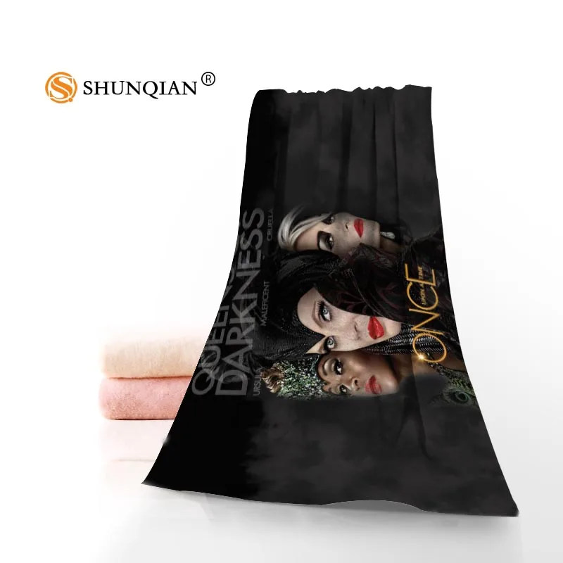 Custom Once Upon a Time Towel Printed Cotton Face/Bath Towels Microfiber Fabric For Kids Men Women Shower Towels