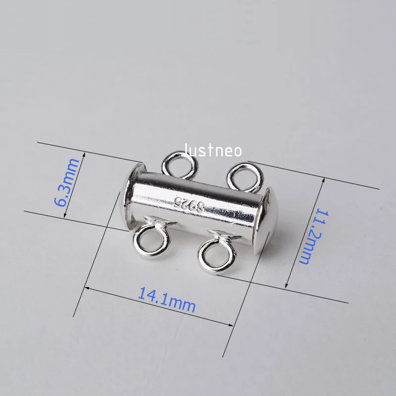 Jessica's order Solid 925 Sterling Silver Clasp 2 Strand 100pcs