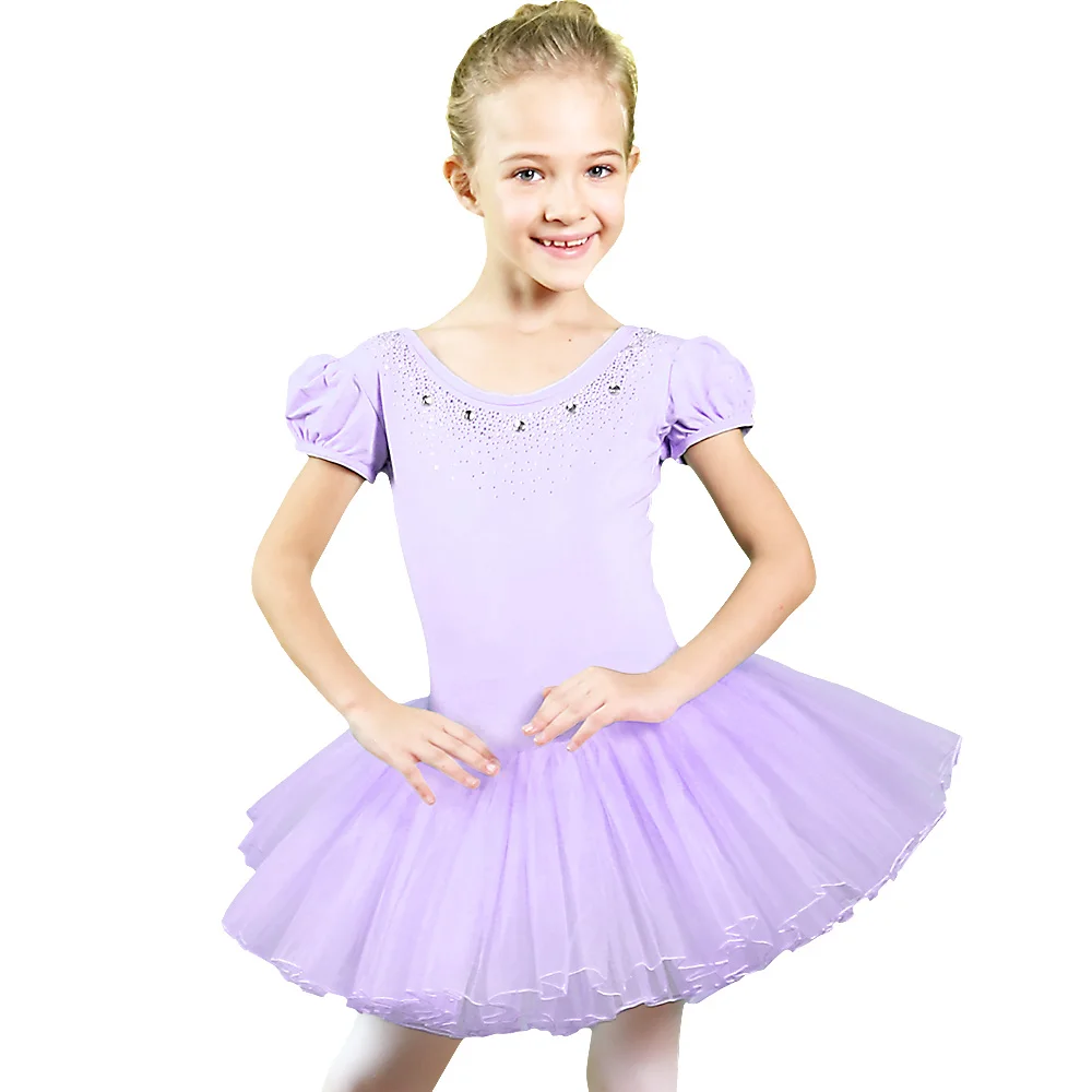 BAOHULU Hot Selling Dance Shoes Dress Leotard Ballet Tutu Cute Girls Princess Dress Dance wear Skate Party Show Dress SZ 3-8Y