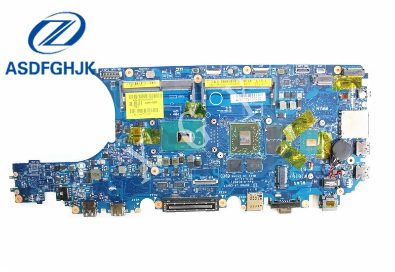 

Laptop Motherboard LA-C841P FOR Dell Precision 3510 K07X6 0K07X6 CN-0K07X6 i7-6700HQ 2.6 GHz CPU 216-0866020 GPU