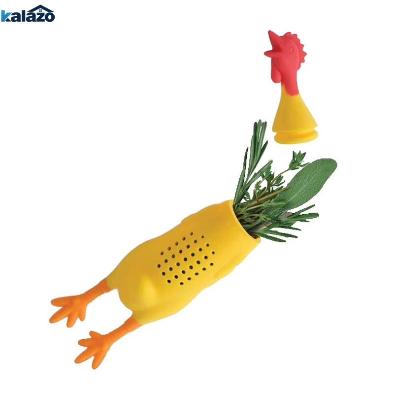 

Silicone screaming chicken Spice box seasoning container stew soup seasoning pot Kitchen gadget accessories