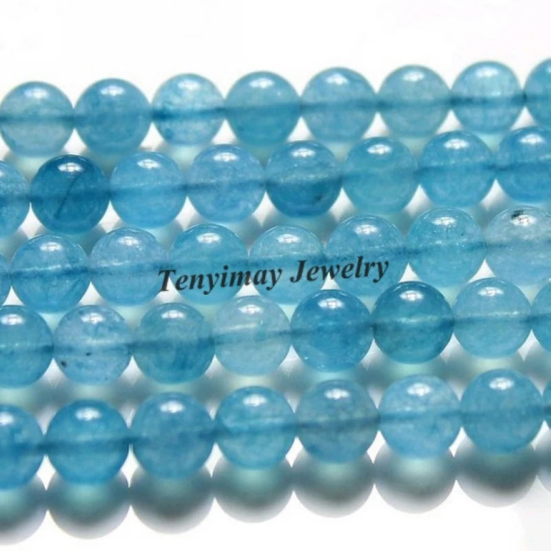 

Wholesale 2 Strands(28pcs/strand) 14mm Natural Stone Aqua Amazonite Round Loose Beads