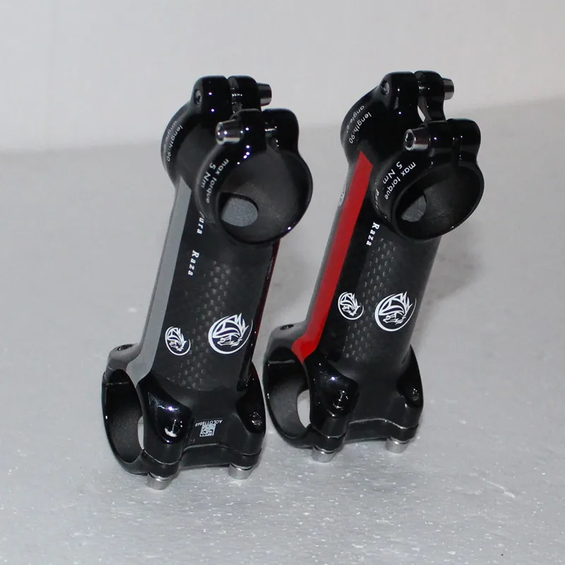 The World\'s Top Mountain Bike Series Pack, Ultralight Carbon Fiber Stem, Riser Diameter 60mm-120mm, 28.6-31.8mm, T Logo