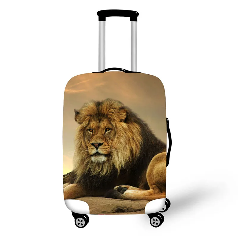 luggage cover for 18-32 inch suitcase lion wolf prints luggage cover high elastic fabric cover cheap luggage cover